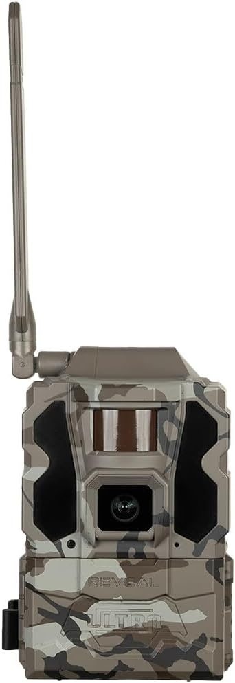 TACTACAM Reveal Ultra Cellular Trail Camera: 4K Photo, 1080p Video, Live View, GPS Tracking-Enabled, Switchable No-Glow/Low-Glow Flash, LTE Connectivity, LCD Screen – Best Hunting, Game Camera