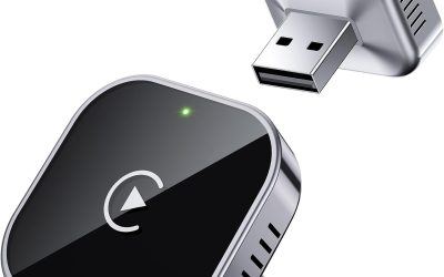 Teeran Wireless CarPlay Adapter 2025 Upgrade Wired CarPlay to Wireless, Mini Cube Design for Cars with Built-in Wired Apple CarPlay Plug and Play Easy Use Fast Stable Connection Car Play for iPhone