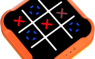 Tic Tac Toe Bolt Game, Handheld Electric Puzzle Game Console, Gift Ideal for Kids and Adults’ Birthday, Electronic Board Games for Educational and Memory Growth, Portable Travel Games for Car Ride
