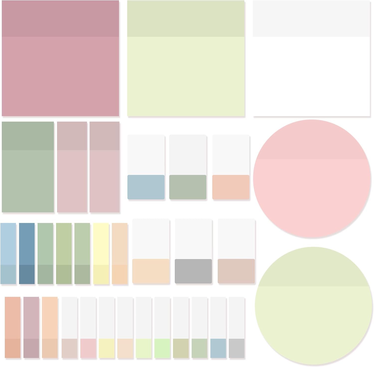 Transparent Sticky Notes,920 Sheets Waterproof Clear Sticky Notes,Clear Post It Notes Transparent for Bible Study Supplies,Office School Supplies,Book Annotation