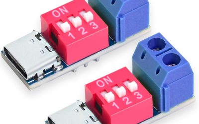 USB-C PD Trigger Board Module PD/QC Decoy Board Fast Charge USB Type-C to 5-20V High Speed Charger Power Delivery Boost Module (2PCS)