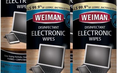 Weiman Electronic Screen Cleaner Wipes – 4 Pack Clean Your Laptop, Computer, TV, and All Electronic Equipment – Electronic Wipes – 30 Count
