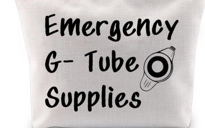 XYANFA Feeding Tube Bag Funny Dietician Gift Nurse Cosmetics Makeup Bag Critical Care Nursing Gift Emergency G Tube Supplies