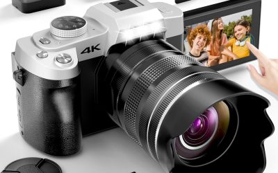 Yatao Cameras for Photography & Vlogging,75MP 4K Digital Camera with Flip Touchscreen, 10X Optical Zoom, WiFi, 64GB TF Card, Card Reader, Compact YouTube Camera for Travel, Beginners, Creators