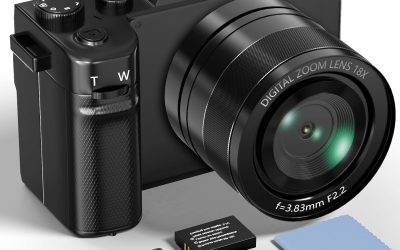 Yatao Digital Camera with WiFi, 64MP Photography and 4K 5K Vlogging Camera Kit for YouTube, Front and Rear Dual Camera for Convenient Selfie, Equipped with 64GB Micro Card