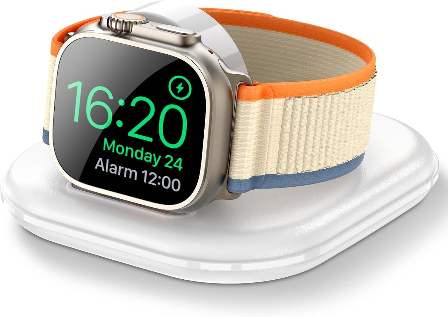 for Apple Watch Magnetic Charging Dock – Fast Magnetic Charger Stand, Compatible with Apple Watch Series 2/3/4/5/6/7/8/9/10/Ultra 1 2, Supports Nightstand Mode, Portable Design for Travel