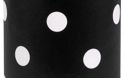 kate spade new york Pen and Pencil Holder for Desk, Decorative Pencil Cup, Leatherette Desk Supplies Organizer, Picture Dot