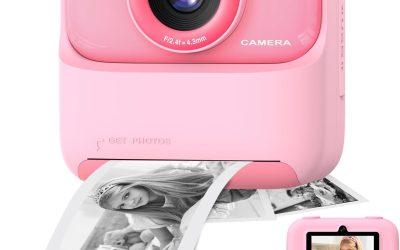 masterbee Kid Camera Instant Print Photo, Birthday Gifts for Girls and Boys, Kids Digital Camera Toys, 1080P HD Video, 3 4 5 6 7 8 9 10 11 12 Year Old Boy Gifts/Girl Gifts