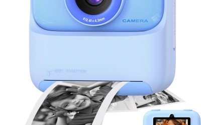 masterbee Kids Camera Instant Print Photo, Birthday Gifts for Girls and Boys, Kids Digital Camera Toys, 1080P HD Video, 3 4 5 6 7 8 9 10 11 12 Year Old Boy Gifts/Girl Gifts